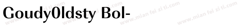 Goudy0ldsty Bol字体转换